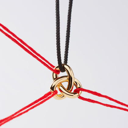 Amara Cord Necklace Silver